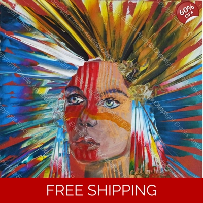 Portrait Punk War Flower 611